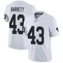 Men's Michael Barrett Las Vegas Raiders No.43 Limited Vapor Untouchable Jersey - White