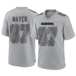 Men's Michael Mayer Las Vegas Raiders No.87 Game Atmosphere Fashion Jersey - Gray