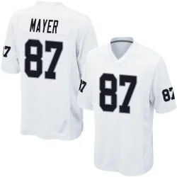 Men's Michael Mayer Las Vegas Raiders No.87 Game Jersey - White
