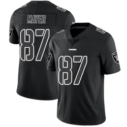 Men's Michael Mayer Las Vegas Raiders No.87 Limited Jersey - Black Impact