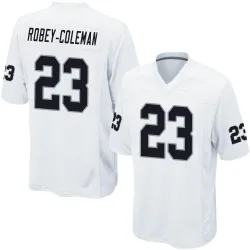 Men's Nickell Robey-Coleman Las Vegas Raiders No.23 Game Jersey - White