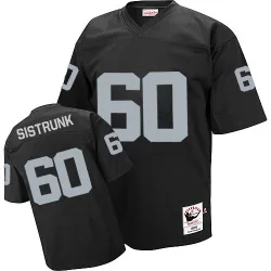Men's Otis Sistrunk Las Vegas Raiders No.60 Authentic Team Color Throwback Jersey - Black