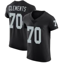 Men's Parker Clements Las Vegas Raiders No.70 Elite Team Color Vapor Untouchable Jersey - Black