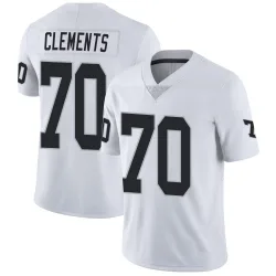 Men's Parker Clements Las Vegas Raiders No.70 Limited Vapor Untouchable Jersey - White