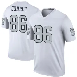 Men's Pat Conroy Las Vegas Raiders No.86 Legend Color Rush Jersey - White