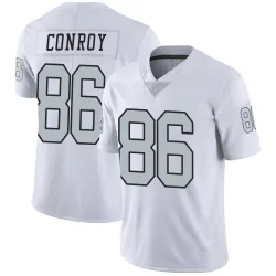 Men's Pat Conroy Las Vegas Raiders No.86 Limited Color Rush Jersey - White