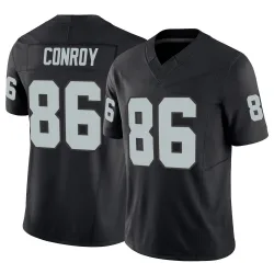 Men's Pat Conroy Las Vegas Raiders No.86 Limited Vapor F.U.S.E. Jersey - Black