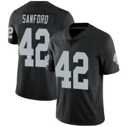 Men's Phalen Sanford Las Vegas Raiders No.42 Limited Team Color Vapor Untouchable Jersey - Black