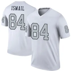 Men's Qadir Ismail Las Vegas Raiders No.84 Legend Color Rush Jersey - White