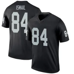 Men's Qadir Ismail Las Vegas Raiders No.84 Legend Jersey - Black