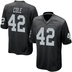 Men's Qwynnterrio Cole Las Vegas Raiders No.42 Game Team Color Jersey - Black