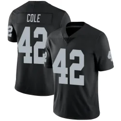 Men's Qwynnterrio Cole Las Vegas Raiders No.42 Limited Team Color Vapor Untouchable Jersey - Black