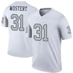 Men's Raheem Mostert Las Vegas Raiders No.31 Legend Color Rush Jersey - White