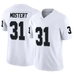 Men's Raheem Mostert Las Vegas Raiders No.31 Limited Vapor F.U.S.E. Jersey - White