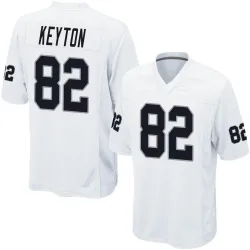 Men's Ramel Keyton Las Vegas Raiders No.82 Game Jersey - White
