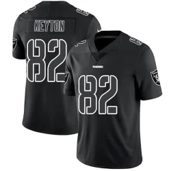 Men's Ramel Keyton Las Vegas Raiders No.82 Limited Jersey - Black Impact