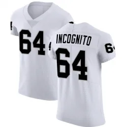 Men's Richie Incognito Las Vegas Raiders No.64 Elite Vapor Untouchable Jersey - White