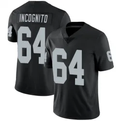 Men's Richie Incognito Las Vegas Raiders No.64 Limited Team Color Vapor Untouchable Jersey - Black
