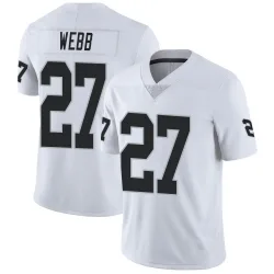 Men's Sam Webb Las Vegas Raiders No.27 Limited Vapor Untouchable Jersey - White