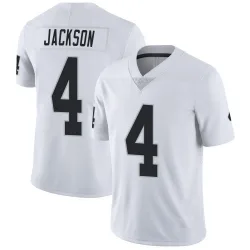Men's Shedrick Jackson Las Vegas Raiders No.4 Limited Vapor Untouchable Jersey - White