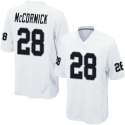 Men's Sincere McCormick Las Vegas Raiders No.28 Game Jersey - White