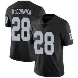 Men's Sincere McCormick Las Vegas Raiders No.28 Limited Team Color Vapor Untouchable Jersey - Black