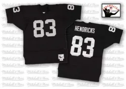Men's Ted Hendricks Las Vegas Raiders No.83 Authentic Team Color Throwback Jersey - Black