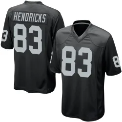 Men's Ted Hendricks Las Vegas Raiders No.83 Game Team Color Jersey - Black