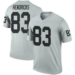 Men's Ted Hendricks Las Vegas Raiders No.83 Legend Inverted Silver Jersey