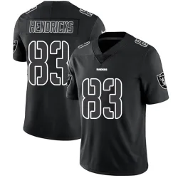 Men's Ted Hendricks Las Vegas Raiders No.83 Limited Jersey - Black Impact