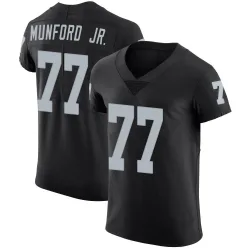 Men's Thayer Munford Jr. Las Vegas Raiders No.77 Elite Team Color Vapor Untouchable Jersey - Black