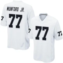 Men's Thayer Munford Jr. Las Vegas Raiders No.77 Game Jersey - White