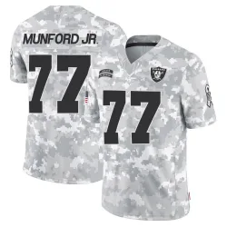 Men's Thayer Munford Jr. Las Vegas Raiders No.77 Limited 2024 Salute to Service Jersey - Arctic Camo