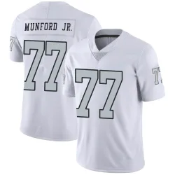 Men's Thayer Munford Jr. Las Vegas Raiders No.77 Limited Color Rush Jersey - White
