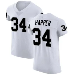 Men's Thomas Harper Las Vegas Raiders No.34 Elite Vapor Untouchable Jersey - White