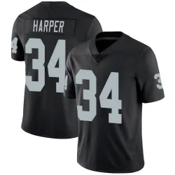 Men's Thomas Harper Las Vegas Raiders No.34 Limited Team Color Vapor Untouchable Jersey - Black