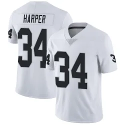 Men's Thomas Harper Las Vegas Raiders No.34 Limited Vapor Untouchable Jersey - White