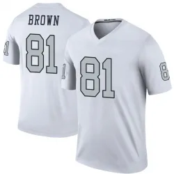 Men's Tim Brown Las Vegas Raiders No.81 Legend Color Rush Jersey - White