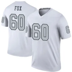 Men's Tomari Fox Las Vegas Raiders No.60 Legend Color Rush Jersey - White