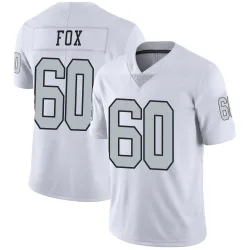 Men's Tomari Fox Las Vegas Raiders No.60 Limited Color Rush Jersey - White