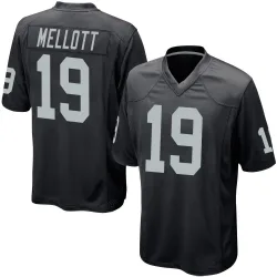 Men's Tommy Mellott Las Vegas Raiders No.19 Game Team Color Jersey - Black