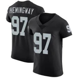 Men's Tonka Hemingway Las Vegas Raiders No.97 Elite Team Color Vapor Untouchable Jersey - Black