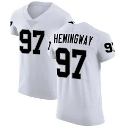 Men's Tonka Hemingway Las Vegas Raiders No.97 Elite Vapor Untouchable Jersey - White