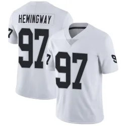 Men's Tonka Hemingway Las Vegas Raiders No.97 Limited Vapor Untouchable Jersey - White