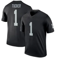 Men's Tre Tucker Las Vegas Raiders No.1 Legend Jersey - Black