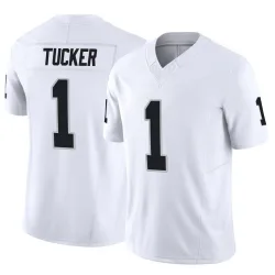 Men's Tre Tucker Las Vegas Raiders No.1 Limited Vapor F.U.S.E. Jersey - White