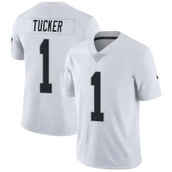 Men's Tre Tucker Las Vegas Raiders No.1 Limited Vapor Untouchable Jersey - White
