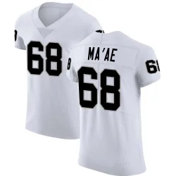 Men's Treven Ma'ae Las Vegas Raiders No.68 Elite Vapor Untouchable Jersey - White