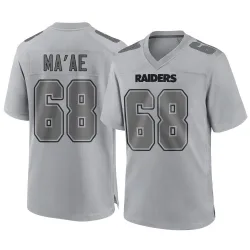 Men's Treven Ma'ae Las Vegas Raiders No.68 Game Atmosphere Fashion Jersey - Gray