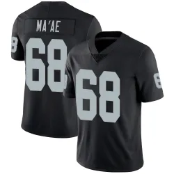 Men's Treven Ma'ae Las Vegas Raiders No.68 Limited Team Color Vapor Untouchable Jersey - Black